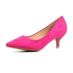 LUNAR Abby Fuchsia Kitten Heel Court Shoe -Chic Ladies Shoes Store abby fuchsia kitten heel court shoe p7302 418920 image