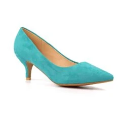 LUNAR Abby Green Kitten Heel Court Shoe -Chic Ladies Shoes Store abby green kitten heel court shoe p7303 418968 image