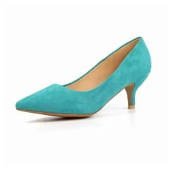 LUNAR Abby Green Kitten Heel Court Shoe -Chic Ladies Shoes Store abby green kitten heel court shoe p7303 418974 image