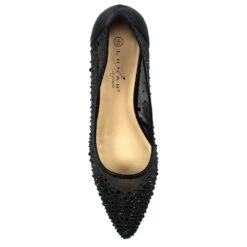 LUNAR Alisha Black Gemstone Kitten Heel -Chic Ladies Shoes Store alisha black gemstone kitten heel p6689 381520 image