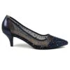 LUNAR Alisha Navy Gemstone Kitten Heel -Chic Ladies Shoes Store alisha navy gemstone kitten heel p6690 381544 image