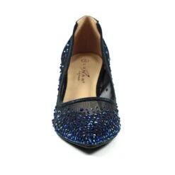 LUNAR Alisha Navy Gemstone Kitten Heel -Chic Ladies Shoes Store alisha navy gemstone kitten heel p6690 381550 image