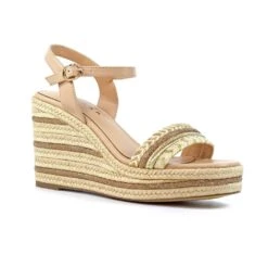 LUNAR Amanda Beige Wedge Sandal -Chic Ladies Shoes Store amanda beige wedge sandal p7416 425545 image