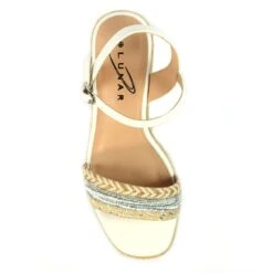 LUNAR Amanda White Wedge Sandal -Chic Ladies Shoes Store amanda white wedge sandal p7417 425527 image