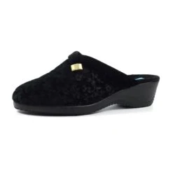 LUNAR Amaretto Black Mule Slipper -Chic Ladies Shoes Store amaretto black mule slipper p6856 389475 image