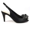 LUNAR Ankara Black Peep Toe Slingback -Chic Ladies Shoes Store ankara black peep toe slingback p5327 319657 image