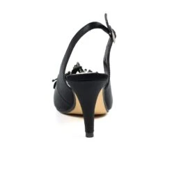 LUNAR Ankara Black Peep Toe Slingback -Chic Ladies Shoes Store ankara black peep toe slingback p5327 319669 image