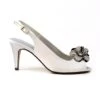 LUNAR Ankara Silver Peep Toe Slingback -Chic Ladies Shoes Store ankara silver peep toe slingback p5951 380012 image