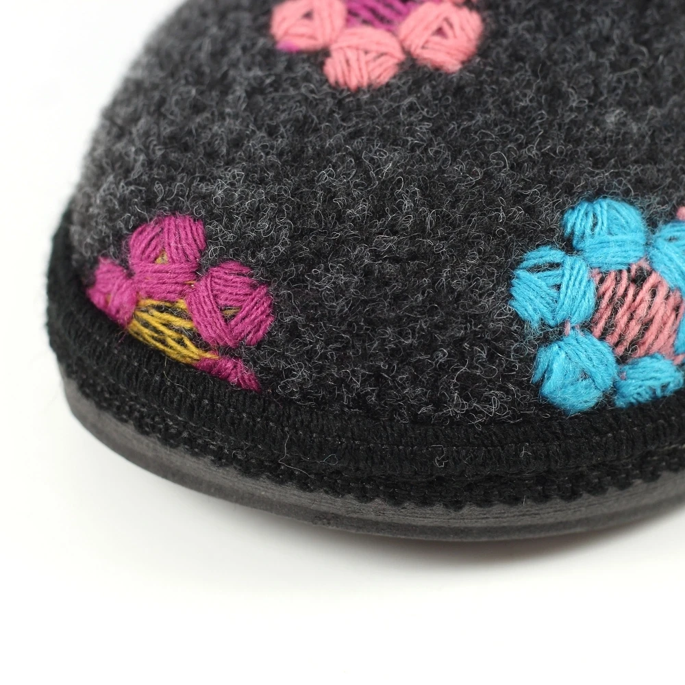 LUNAR Anther Black Mule Slipper 9 LUNAR Anther Black Mule Slipper - Image 7