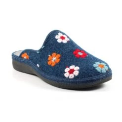 LUNAR Anther Blue Mule Slipper -Chic Ladies Shoes Store anther blue mule slipper p5991 360688 image