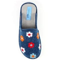 LUNAR Anther Blue Mule Slipper -Chic Ladies Shoes Store anther blue mule slipper p5991 360718 image