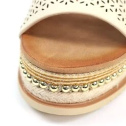 LUNAR Anya Beige Wedge Sandal -Chic Ladies Shoes Store anya beige wedge sandal p7418 425485 image