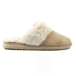 Aphrodite Beige Mule Slipper