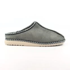 Apollonia Grey Mule Slipper
