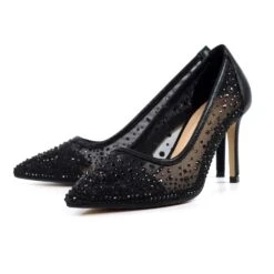 LUNAR Argo Black Mesh Court -Chic Ladies Shoes Store argo black mesh court p6679 388851 image