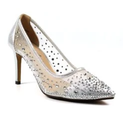 LUNAR Argo Silver Mesh Court -Chic Ladies Shoes Store argo silver mesh court p6683 381455 image
