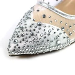 LUNAR Argo Silver Mesh Court -Chic Ladies Shoes Store argo silver mesh court p6683 381473 image