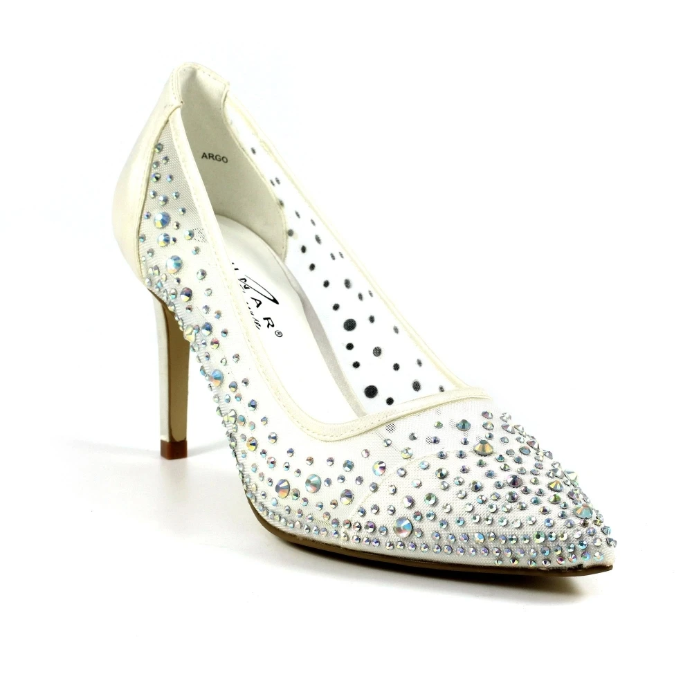 LUNAR Argo White Mesh Court 4 LUNAR Argo White Mesh Court - Image 2