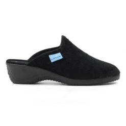 LUNAR Audrey Black Mule Slipper