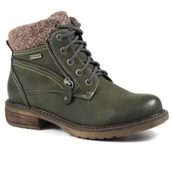 LUNAR Benson III Olive Waterproof Boot -Chic Ladies Shoes Store benson iii olive waterproof boot p5481 327191 image