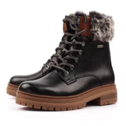 LUNAR Bernice Black Waterproof Boot -Chic Ladies Shoes Store bernice black waterproof boot p7701 440591 image