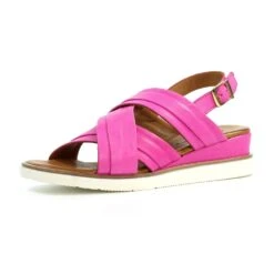 LUNAR Bethany Fuchsia Leather Sandal -Chic Ladies Shoes Store bethany fuchsia leather sandal p7295 418440 image