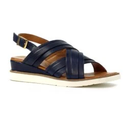 LUNAR Bethany Navy Leather Sandal -Chic Ladies Shoes Store bethany navy leather sandal p7294 418380 image