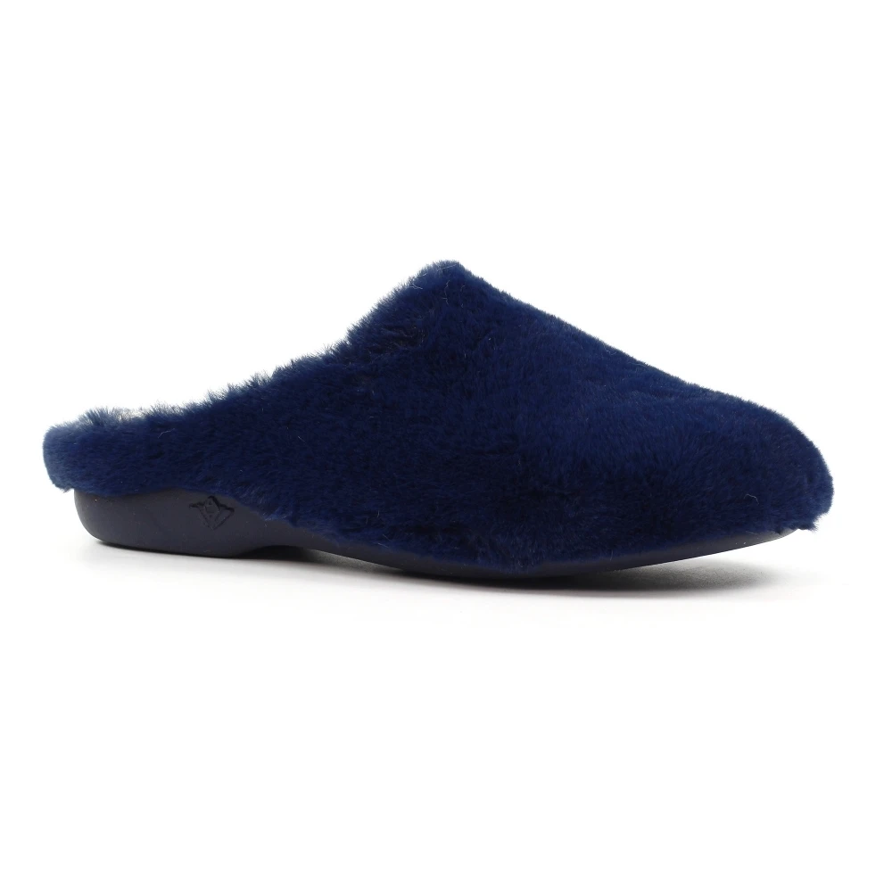 LUNAR Blair Navy Mule Slipper 5 LUNAR Blair Navy Mule Slipper - Image 3