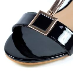 LUNAR Blaze Black Patent Sandal -Chic Ladies Shoes Store blaze black patent sandal p5861 350783 image