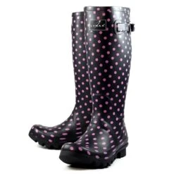 LUNAR Blue Rubber Spot Wellington -Chic Ladies Shoes Store blue rubber spot wellington p6831 388221 image