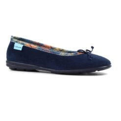 LUNAR Bow Navy Pump Slipper -Chic Ladies Shoes Store bow navy pump slipper p7528 432765 image