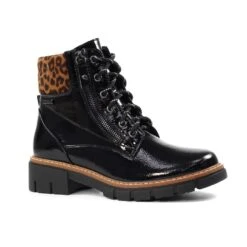 LUNAR Bowen Black Patent Waterproof Boot -Chic Ladies Shoes Store bowen black patent waterproof boot p7676 442586 image