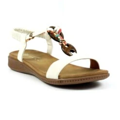 LUNAR Brava White Sandal -Chic Ladies Shoes Store brava white sandal p6381 375009 image