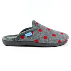 LUNAR Bruna Grey Mule Slipper