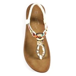 LUNAR Bunton White Sandal -Chic Ladies Shoes Store bunton white sandal p6487 376382 image