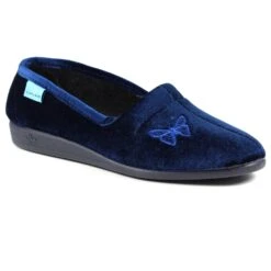 LUNAR Butterfly Blue Slipper -Chic Ladies Shoes Store butterfly blue slipper p6786 385799 image