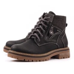 LUNAR Caramel Black Waterproof Boot -Chic Ladies Shoes Store caramel black waterproof boot p7728 444941 image