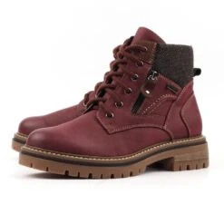 LUNAR Caramel Burgundy Waterproof Boot -Chic Ladies Shoes Store caramel burgundy waterproof boot p7729 444893 image