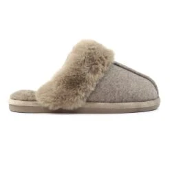 LUNAR Carol Taupe Slipper