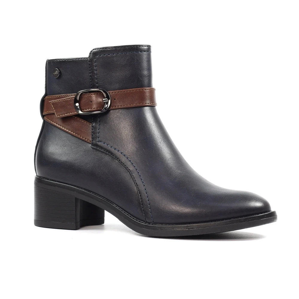LUNAR Cassie Navy Ankle Boot 5 LUNAR Cassie Navy Ankle Boot - Image 3