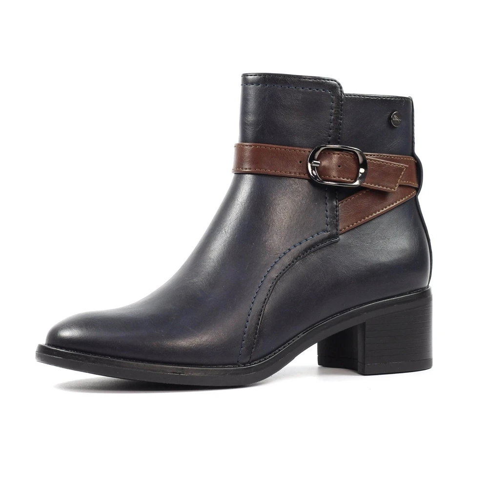 LUNAR Cassie Navy Ankle Boot 7 LUNAR Cassie Navy Ankle Boot - Image 5