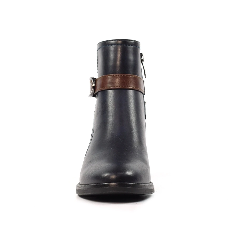 LUNAR Cassie Navy Ankle Boot 8 LUNAR Cassie Navy Ankle Boot - Image 6