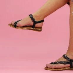 LUNAR Charlotte II Black Sandal -Chic Ladies Shoes Store charlotte ii black sandal p6267 371634 image