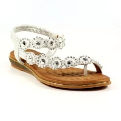 LUNAR Charlotte II Silver Sandal -Chic Ladies Shoes Store charlotte ii silver sandal p6278 371488 image