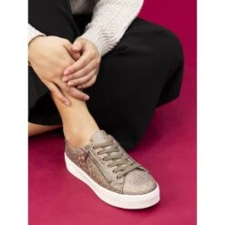 LUNAR Charm Taupe Trainer -Chic Ladies Shoes Store charm taupe trainer p7022 396571 image