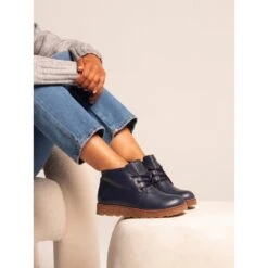 LUNAR Claire III Navy Leather Boot -Chic Ladies Shoes Store claire iii navy leather boot p7629 437737 image