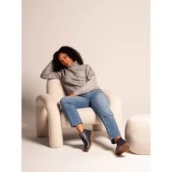 LUNAR Claire III Navy Leather Boot -Chic Ladies Shoes Store claire iii navy leather boot p7629 446274 image