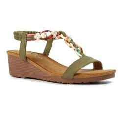 LUNAR Clemont Khaki Sandal -Chic Ladies Shoes Store clemont khaki sandal p7120 407329 image