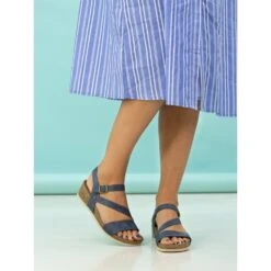 LUNAR Cluster Navy Sandal -Chic Ladies Shoes Store cluster navy sandal p5594 406183 image