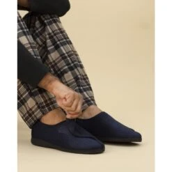 Columbus III Navy One Touch Slipper -Chic Ladies Shoes Store columbus iii navy one touch slipper p7236 421269 image
